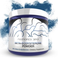 Nootropics Depot, Порошок бета-экдистерона/20-гидроксиэкдизона, бета-экдистерон 50%, 15 г, 60 порций